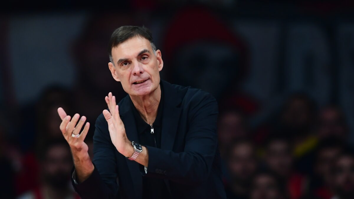 Ο Μπαρτζώκας στο Ολυμπιακός - Παρτιζάν (ΓΙΩΡΓΟΣ ΜΑΤΘΑΙΟΣ