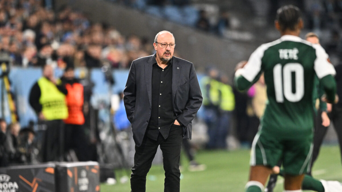 Ο Ράφα Μπενίτεθ στο παιχνίδι με τη Μάλμε (EUROKINISSI)