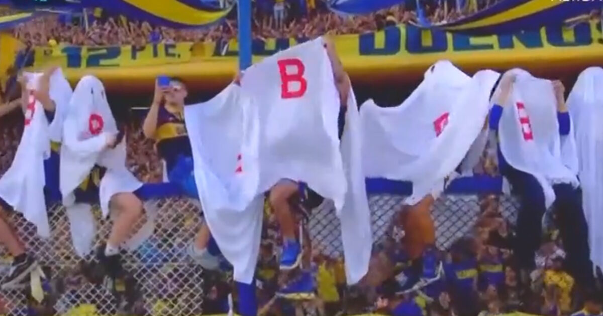 Boca Juniors fans dress up as ghosts to troll River Plate in big Superclasico