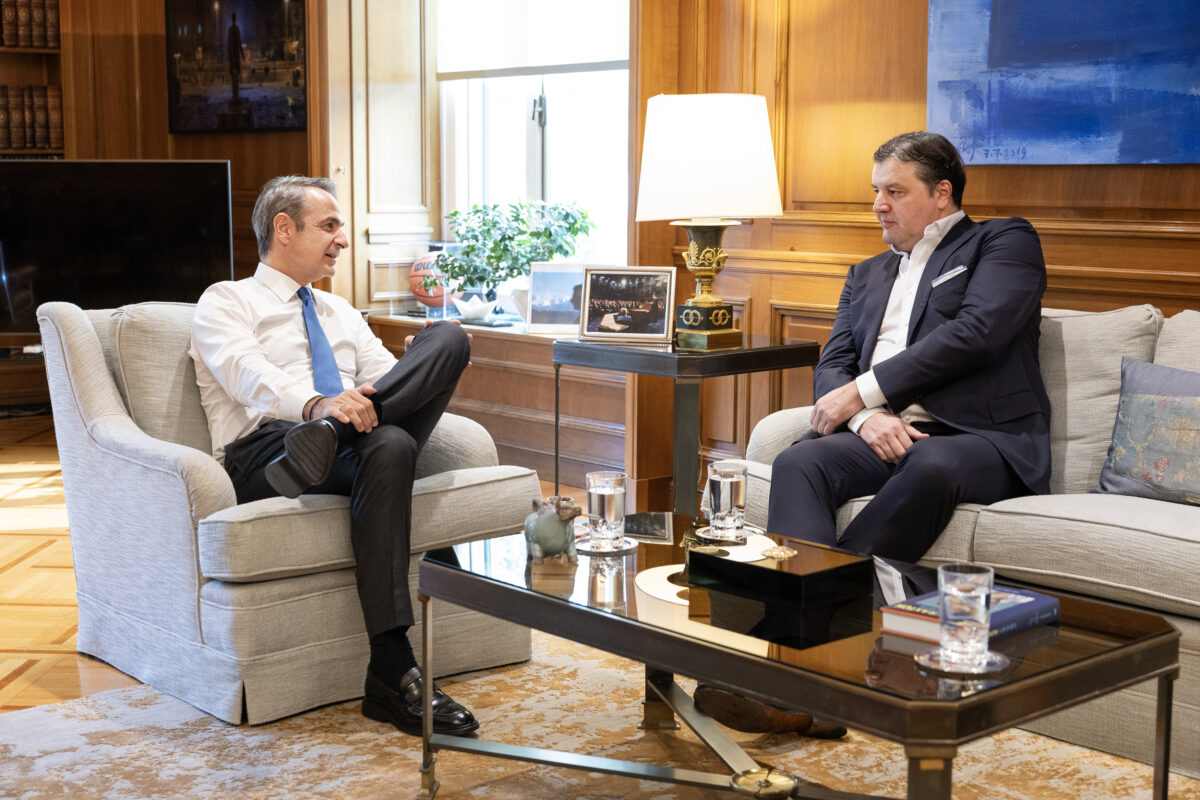 Ο Μποντίρογκα στη συνάντηση με τον Μητσοτάκη