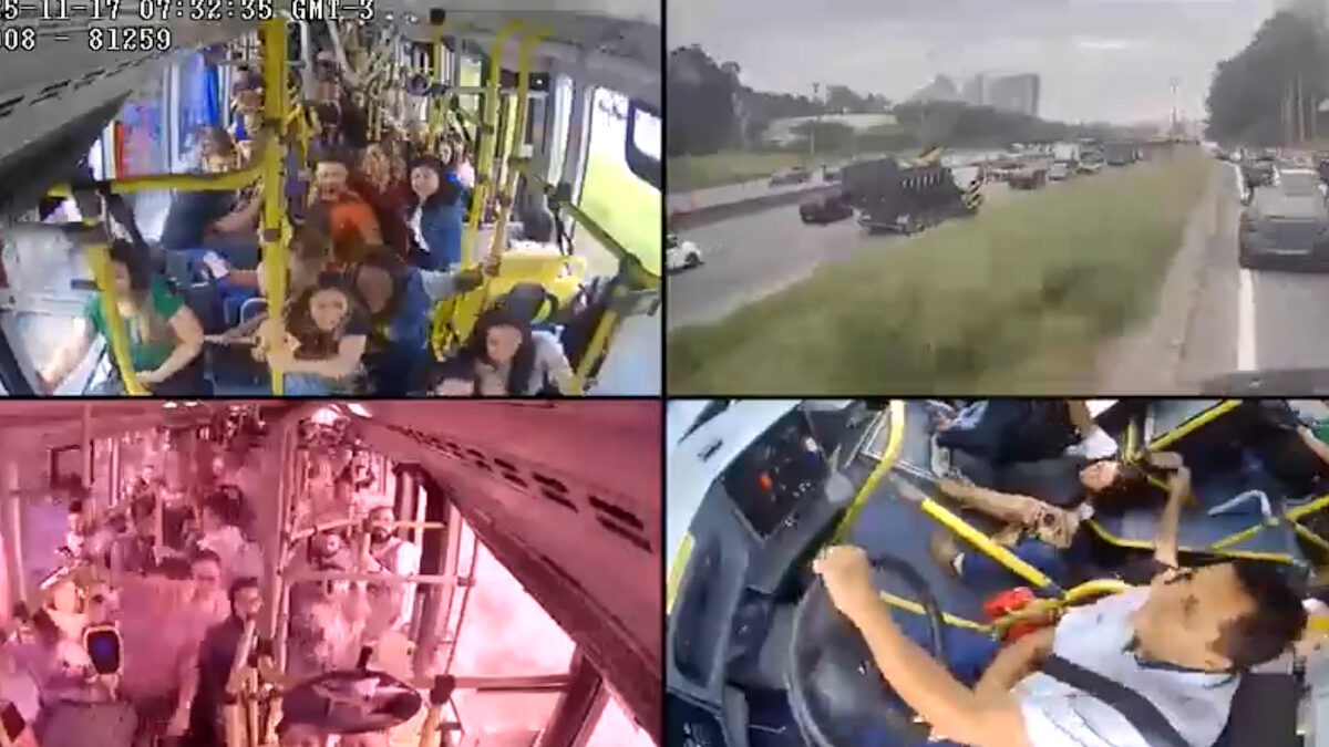 «Κούρσα» τρόμου για τους επιβάτες λεωφορείου στο Σάο Πάολο της Βραζιλίας