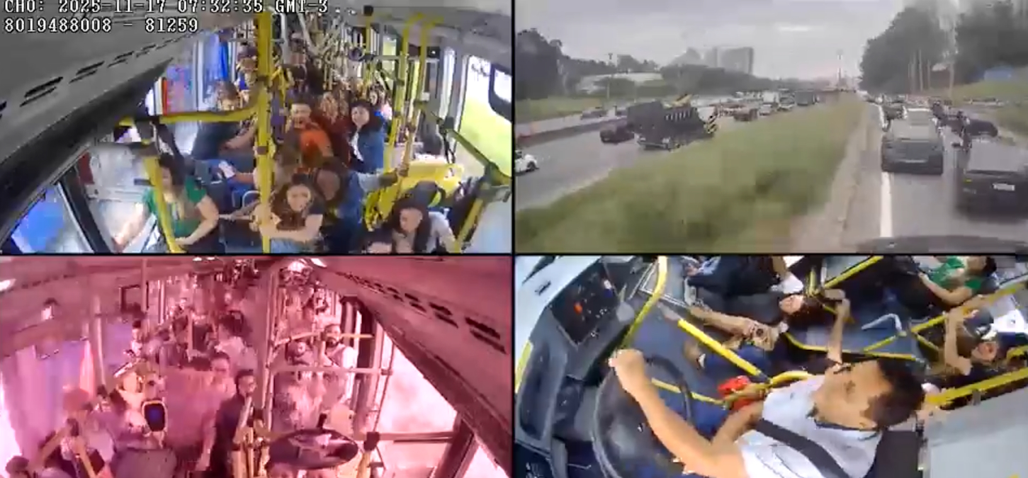 «Κούρσα» τρόμου για τους επιβάτες λεωφορείου στο Σάο Πάολο της Βραζιλίας