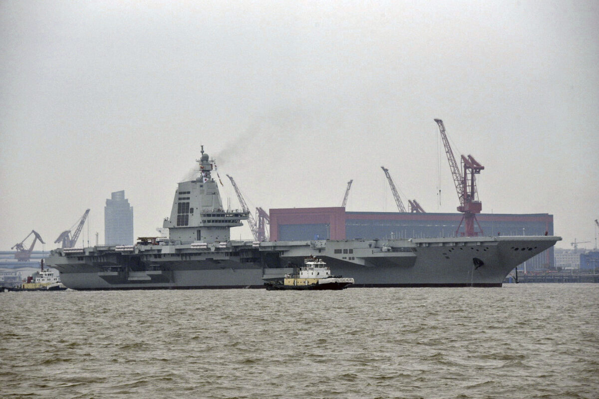 Το κινεζικό αεροπλανοφόρο Φουτζιάν