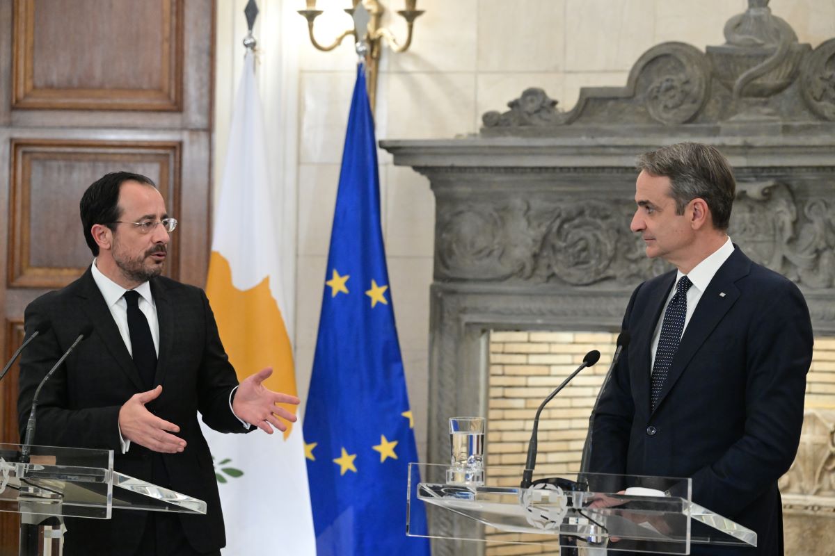 Νίκος Χριστοδουλίδης και Κυριάκος Μητσοτάκης