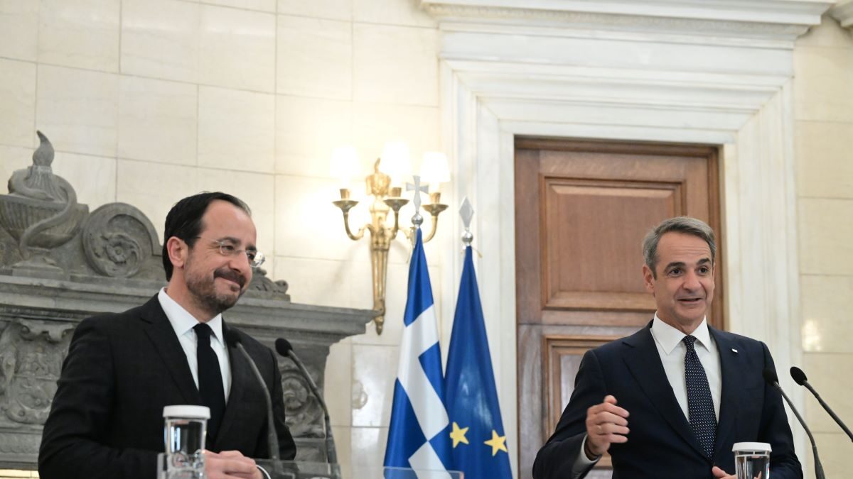 Συνάντηση Κυριάκου Μητσοτάκη και Νίκου Χριστοδουλίδη