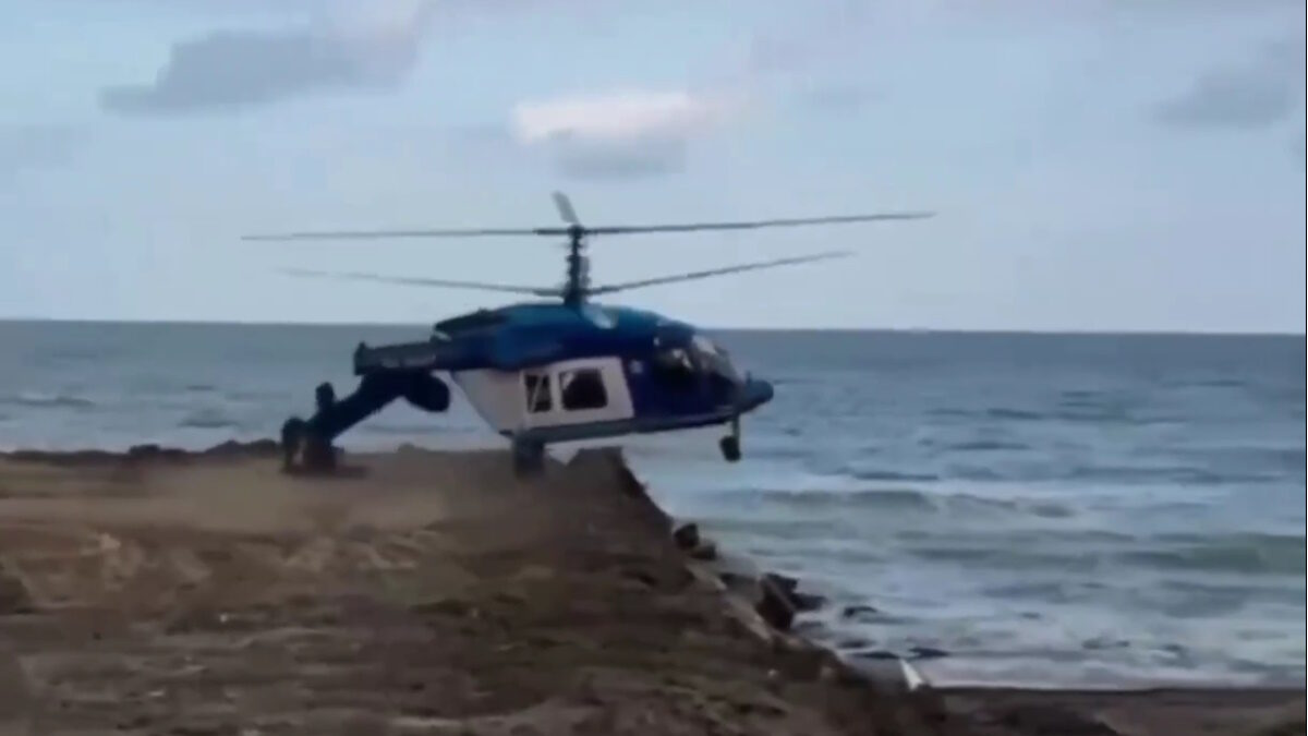 Εικόνες από την συντριβή του ελικοπτέρου στο Νταγκεστάν