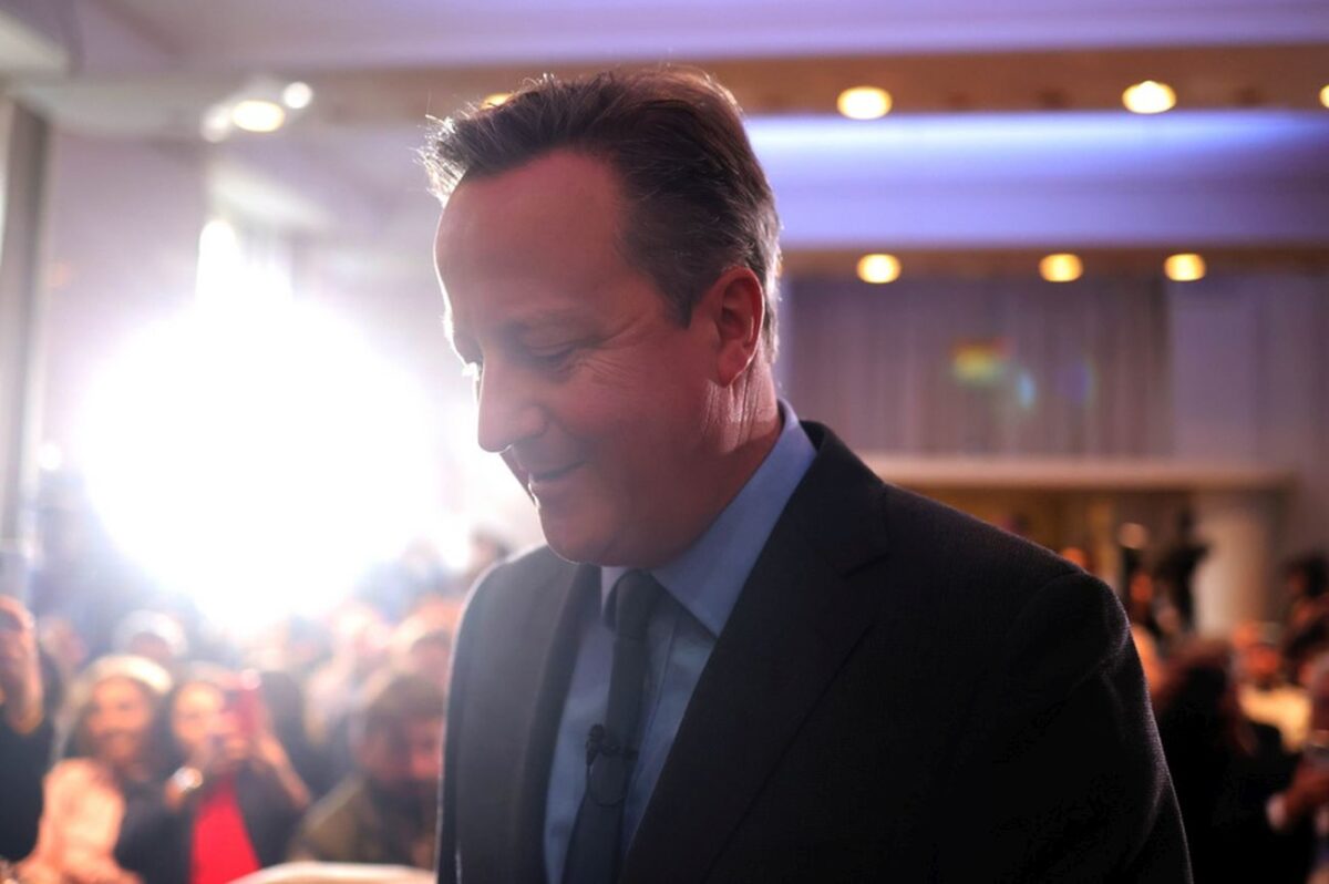 O πρώην πρωθυπουργός της Βρετανίας Ντέιβιντ Κάμερον