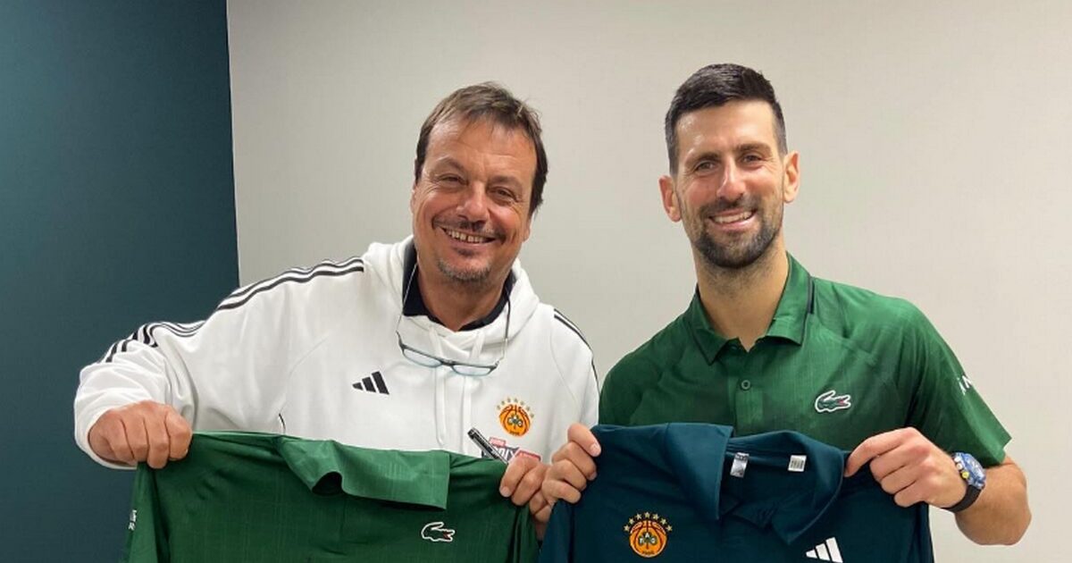 Ergin Ataman met with Novak Djokovic: “It’s my honor to host one of the leaders in OAKA”