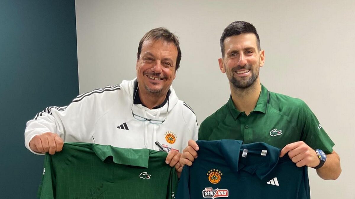 Ο Εργκίν Αταμάν συναντήθηκε με τον Νόβακ Τζόκοβιτς: «Τιμή μου να φιλοξενήσω έναν από τους κορυφαίους στο ΟΑΚΑ»