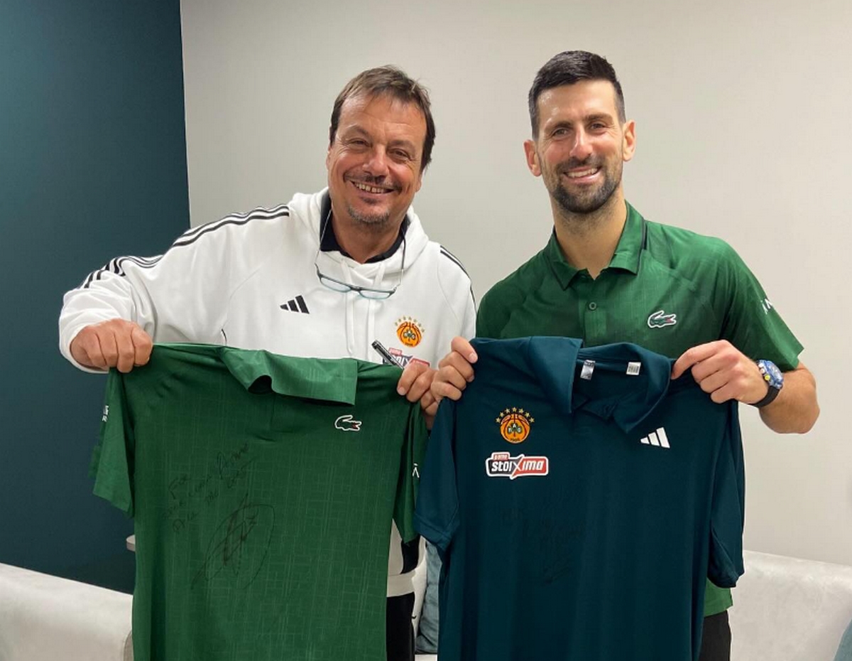 Ο Εργκίν Αταμάν συναντήθηκε με τον Νόβακ Τζόκοβιτς: «Τιμή μου να φιλοξενήσω έναν από τους κορυφαίους στο ΟΑΚΑ»