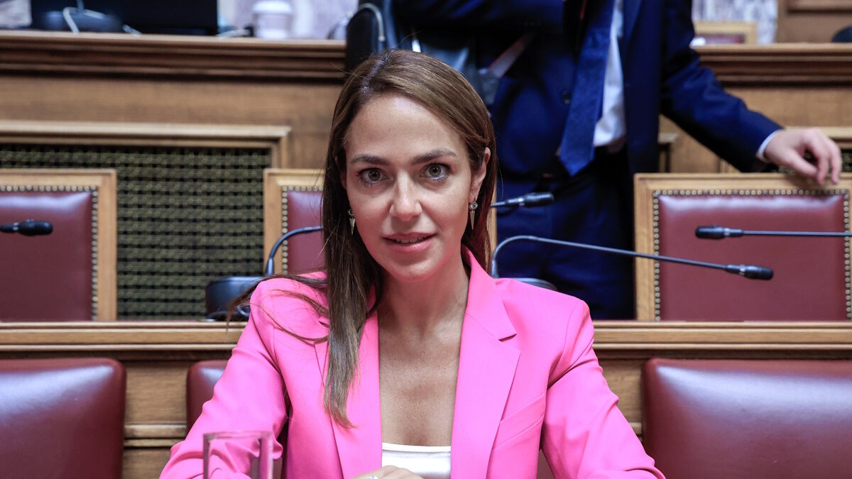 Η Υπουργός Κοινωνικής Συνοχής και Οικογένειας , Δόμνα Μιχαηλίδου