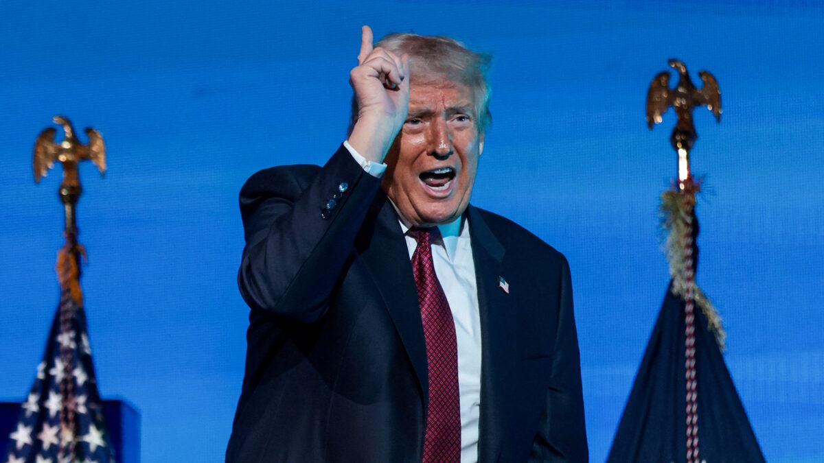 Ο Αμερικανός Πρόεδρος, Donald Trump στο βήμα του «American Business Forum Miami»