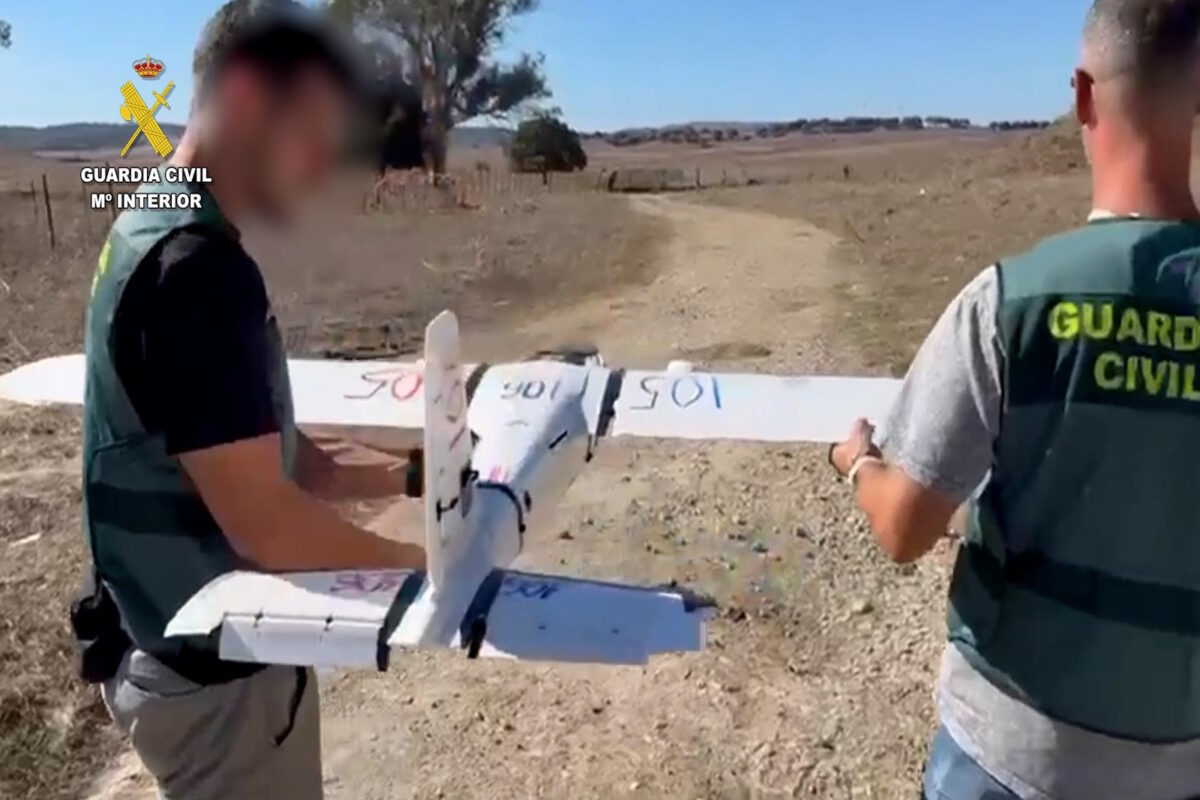 Ένα από τα κατασχεμένα drones που χρησιμοποιούσαν οι διακινητές ναρκωτικών