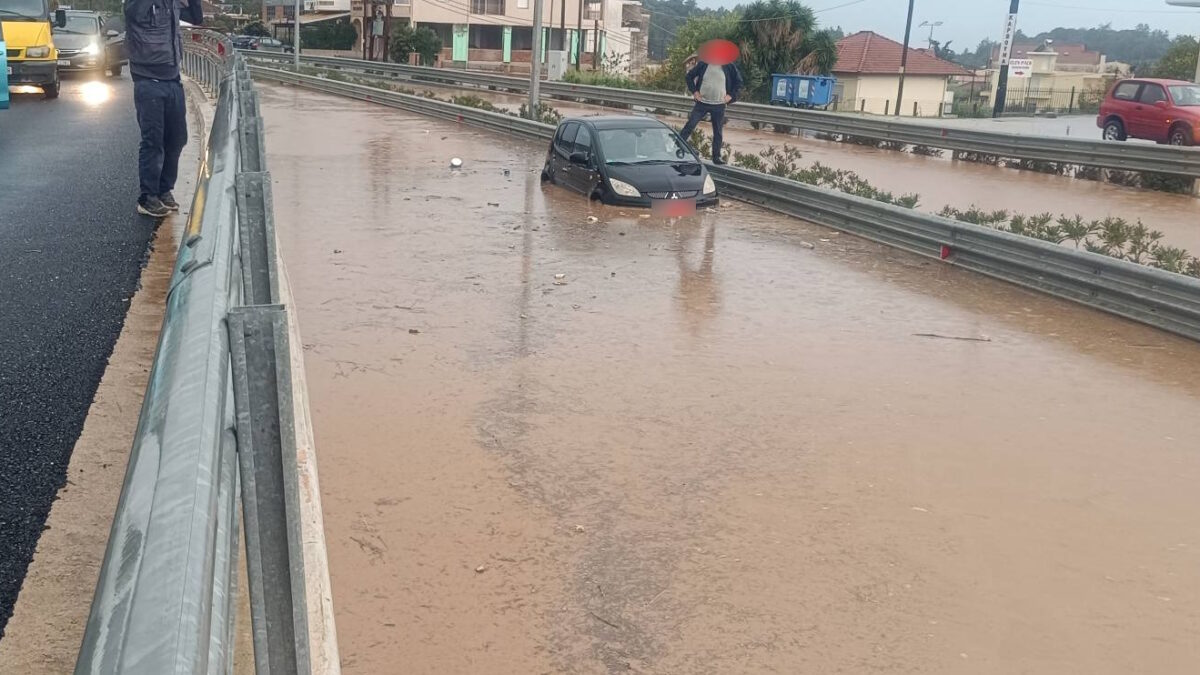 Πλημμύρες στην Ηγουμενίτσα την Τετάρτη