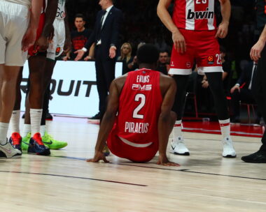 Ο Έβανς στο παρκέ του ΣΕΦ (ΣΩΤΗΡΗΣ ΔΗΜΗΤΡΟΠΟΥΛΟΣ