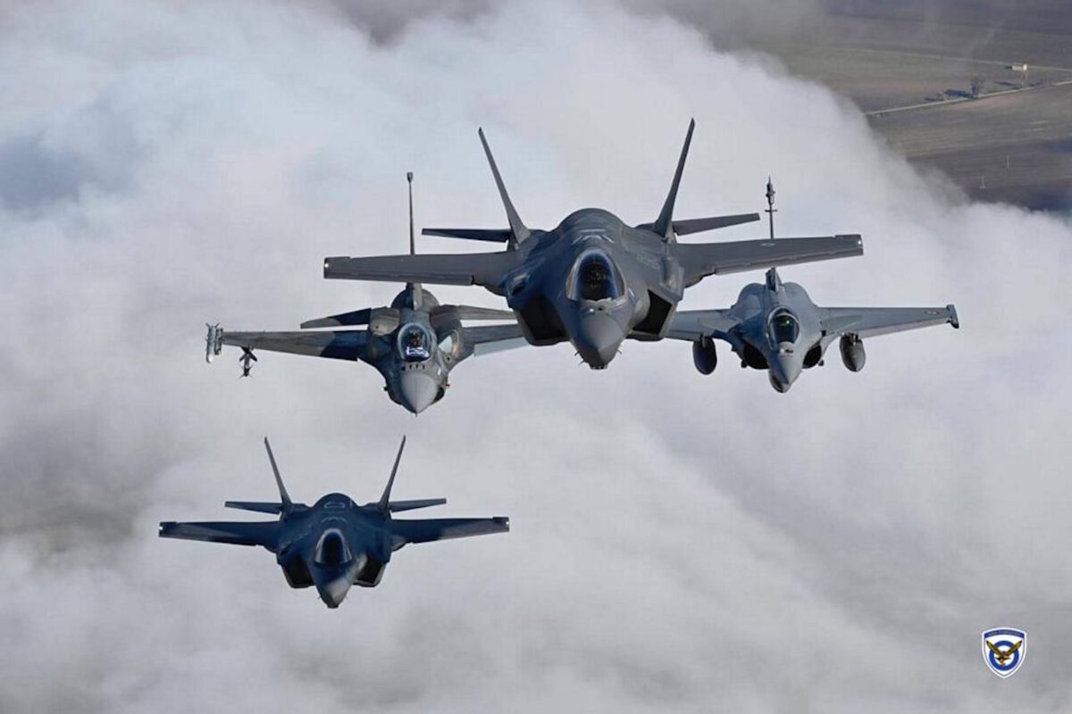 F-35 με ελληνικά Rafale και F-16 Viper σε άσκηση