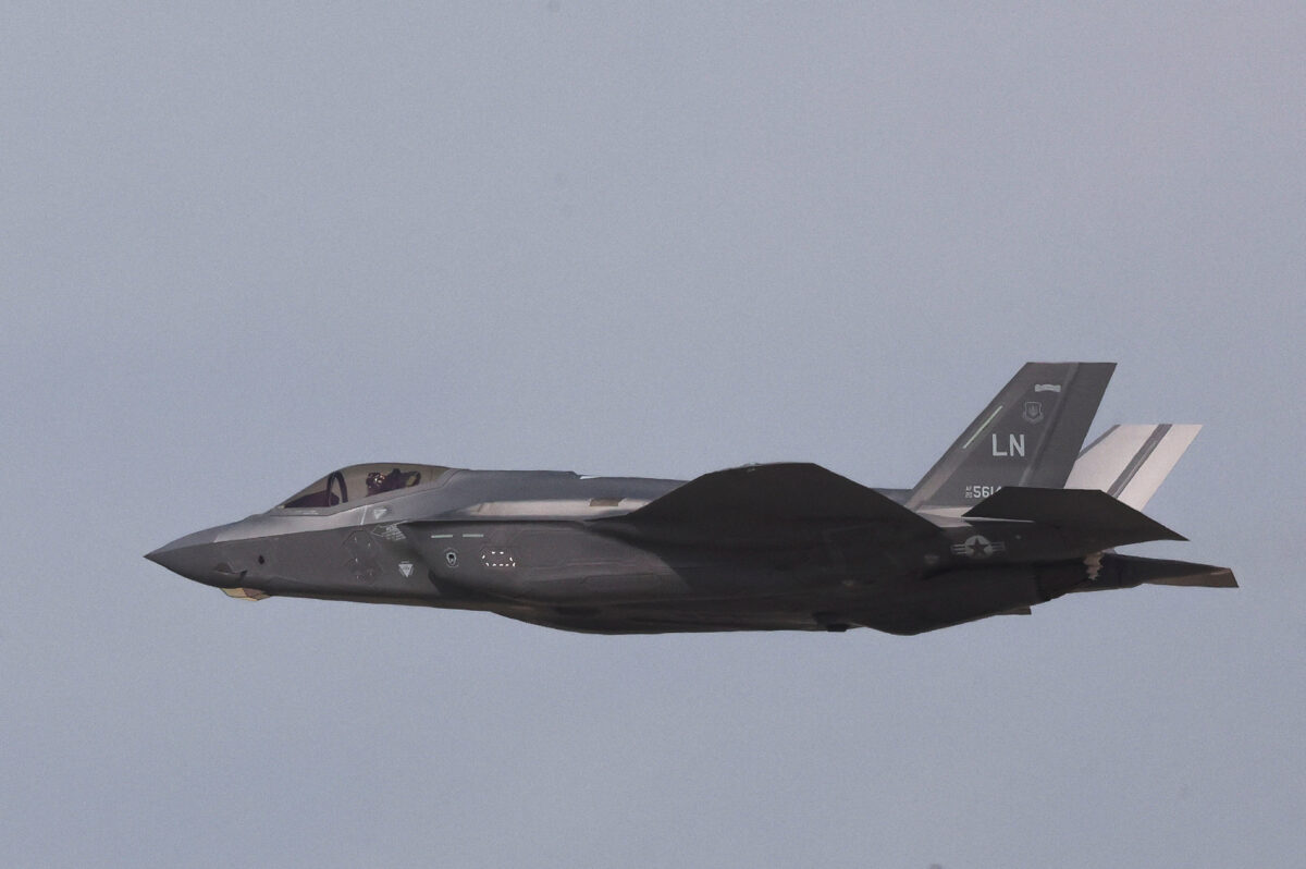 Ένα μαχητικό F-35