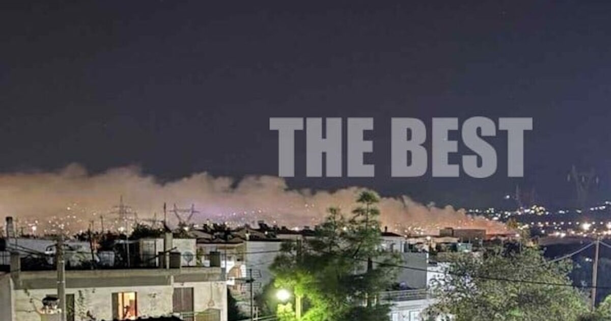 Patras: Fire in a car workshop – Smoke has suffocated the area