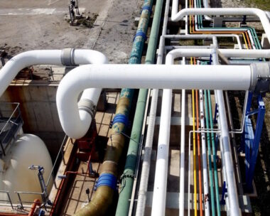 Αγωγοί φυσικού αερίου ΔΕΣΦΑ στη Ρεβυθούσα