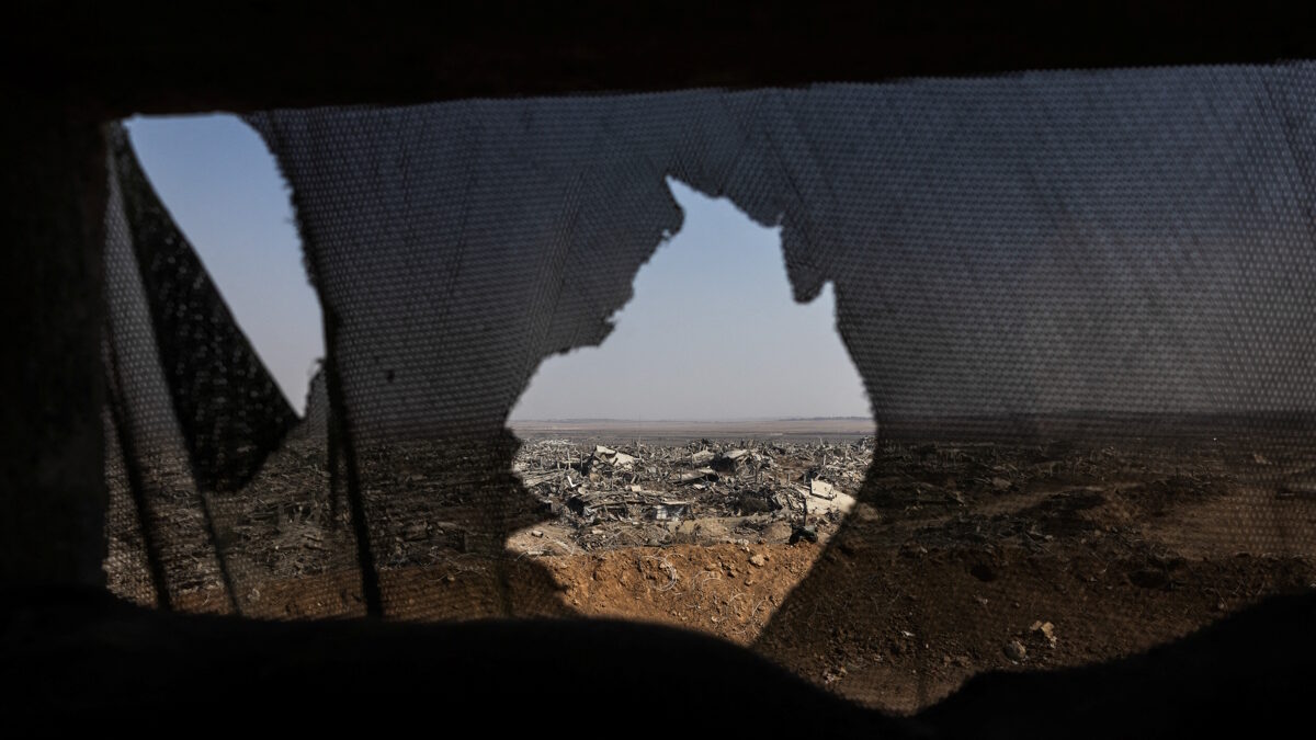 Κατεστραμμένα κτίρια στη συνοικία Shujaiya στο ανατολικό τμήμα της πόλης της Γάζας