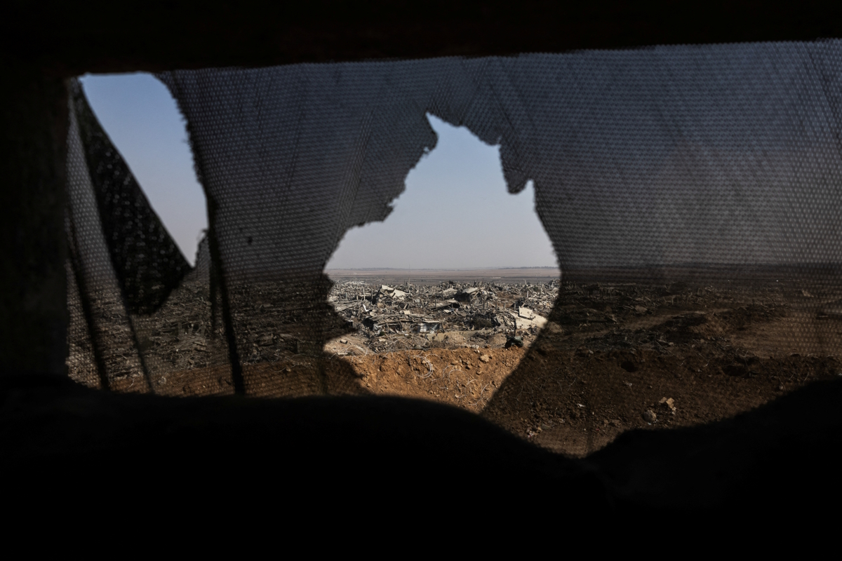 Κατεστραμμένα κτίρια στη συνοικία Shujaiya στο ανατολικό τμήμα της πόλης της Γάζας