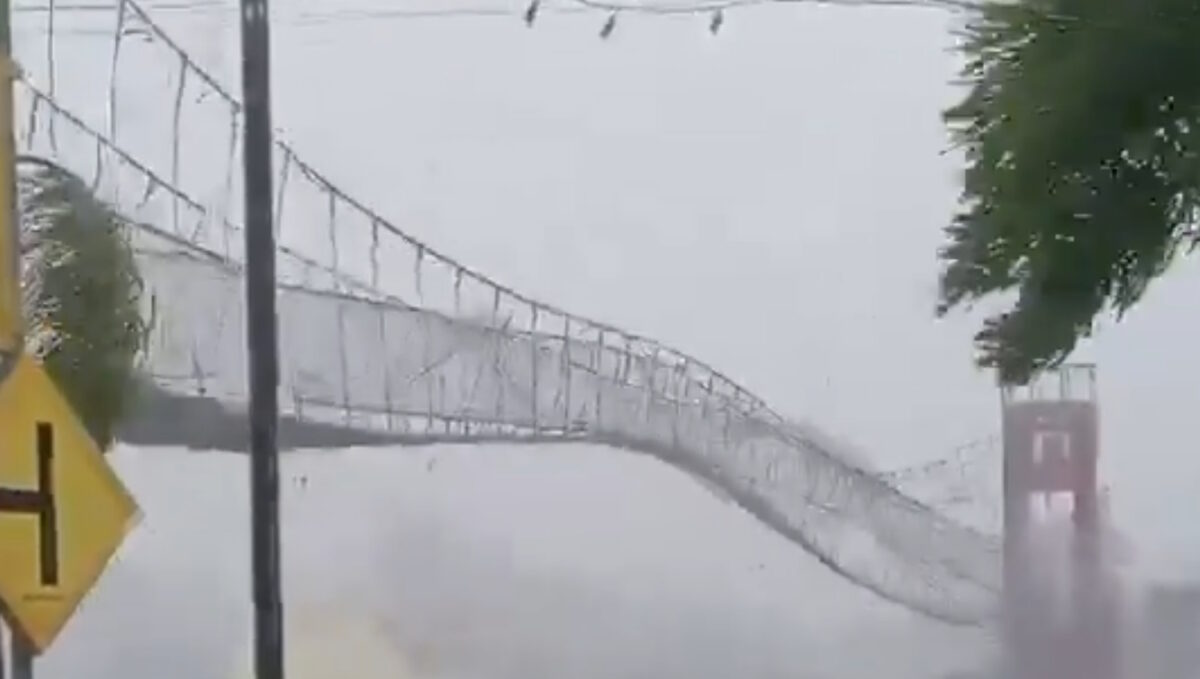 Γέφυρα στις Φιλιππίνες στο πέρασμα του νέου τυφώνα