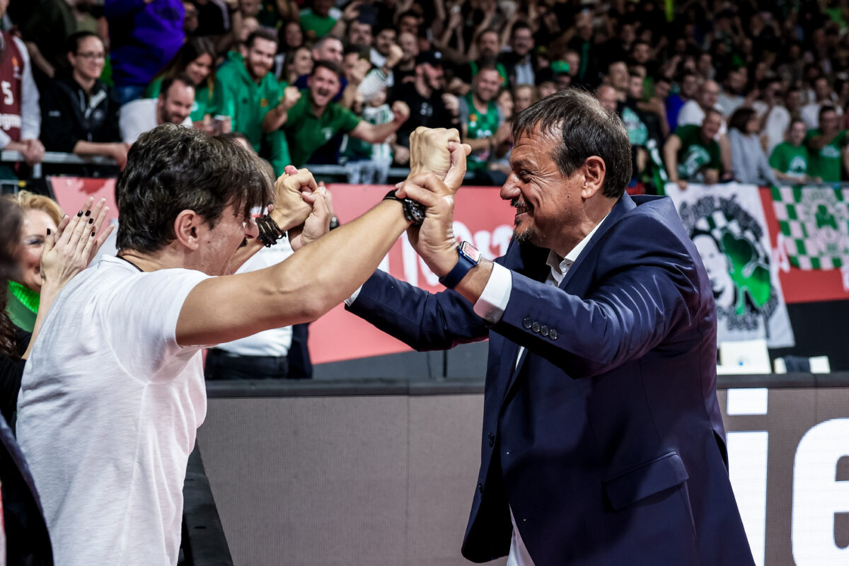 Ο Γιαννακόπουλος με τον Αταμάν (EUROKINISSI)