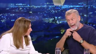 Ο Απόστολος Γκλέτσος και η Σοφία Μουτίδου