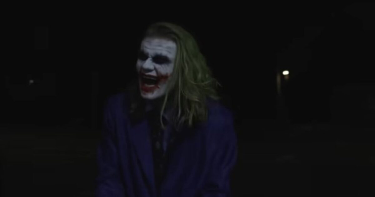 Haaland dressed as the Joker and scared people on the streets of Manchester