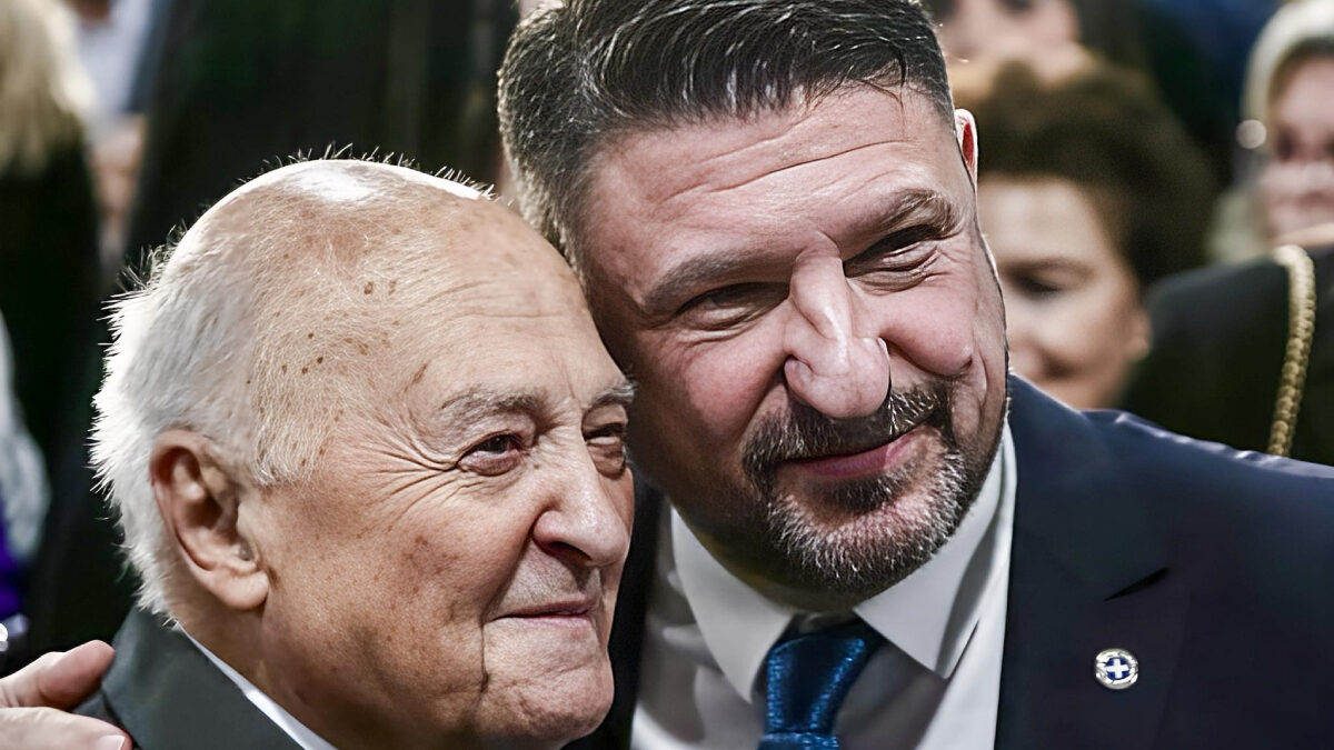 Ο Νίκος Χαρδαλιάς με τον πατέρα του