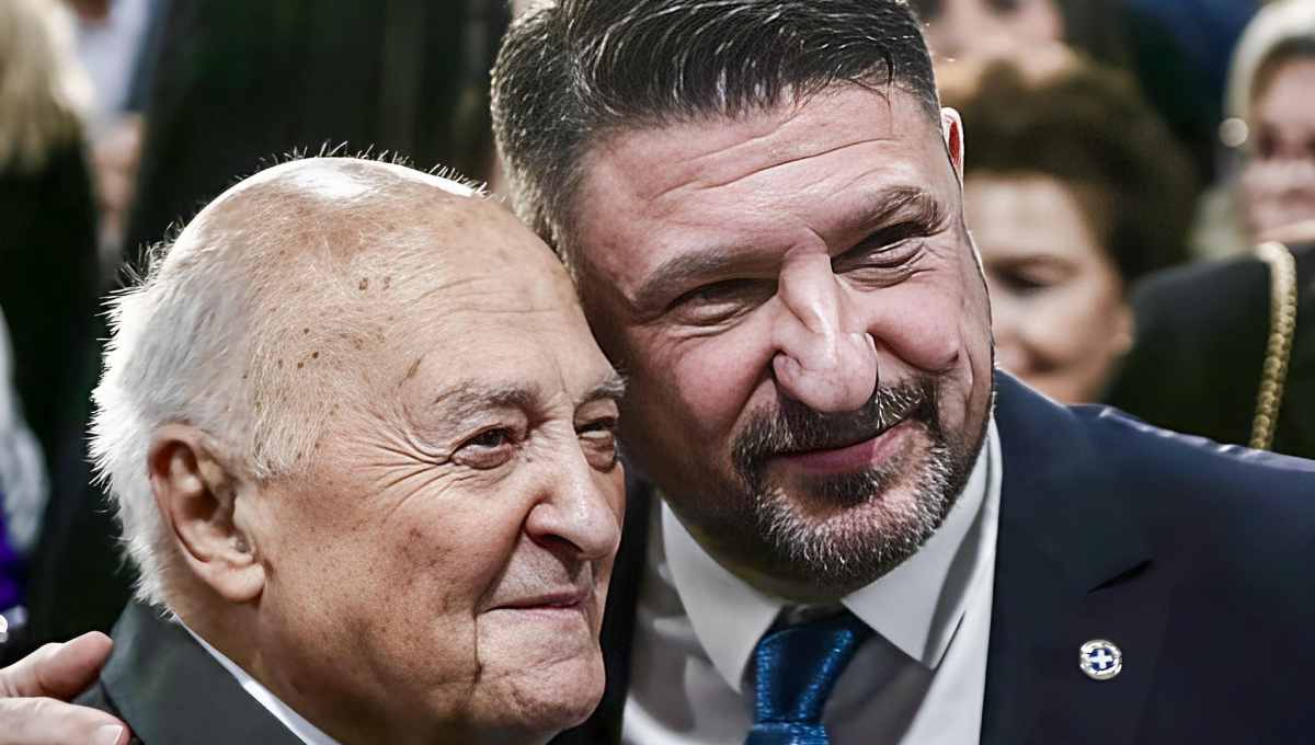 Ο Νίκος Χαρδαλιάς με τον πατέρα του