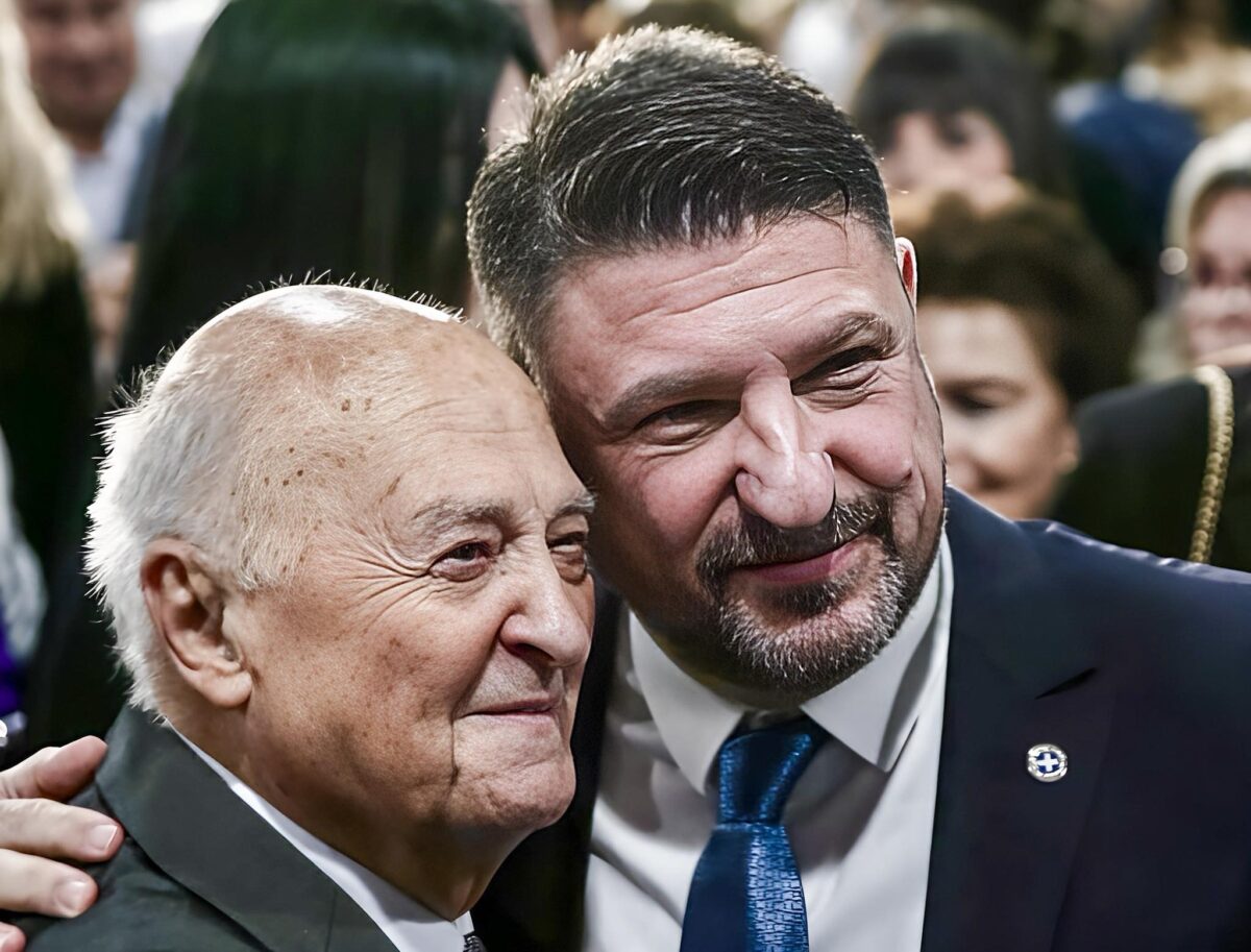 Ο Νίκος Χαρδαλιάς με τον πατέρα του