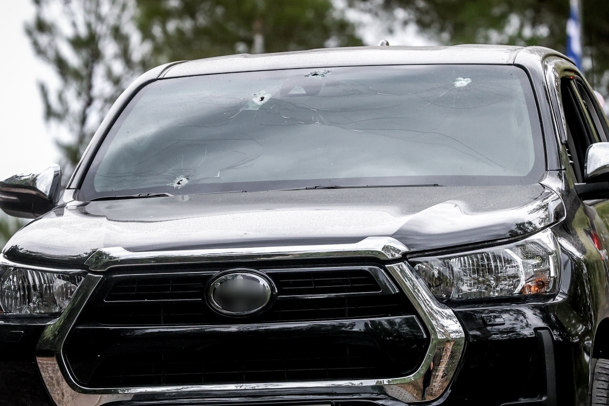 Αυτοκίνητο που δέχτηκε σφαίρες