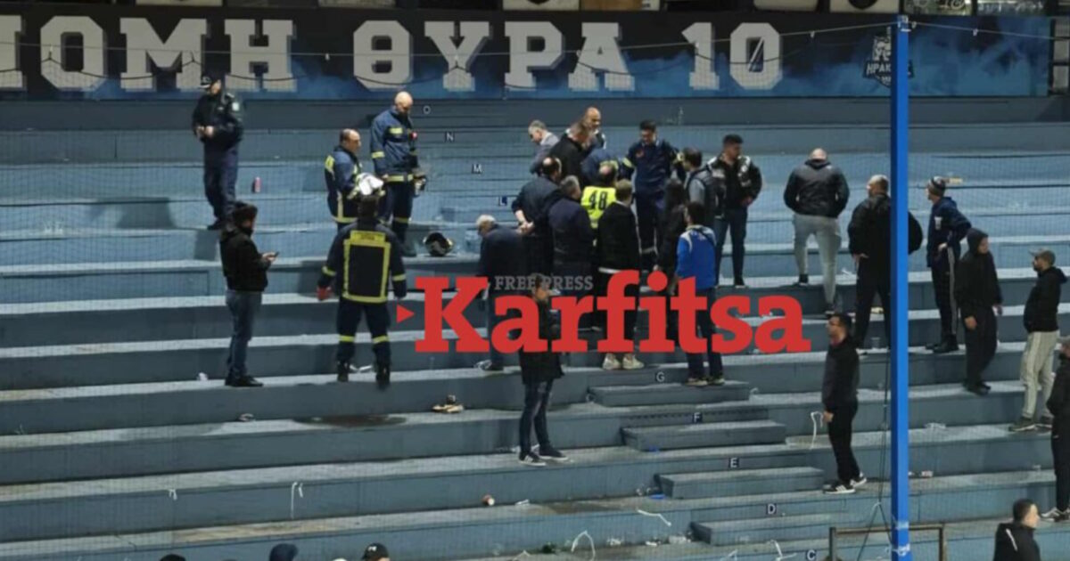 Thessaloniki: A wooden stand collapsed at the Heracles match – Two injured