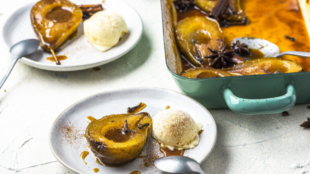 Καραμελωμένα αχλάδια