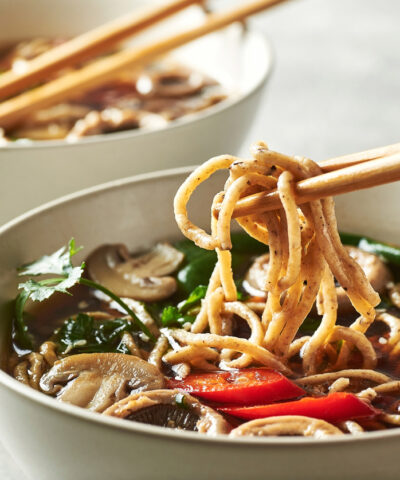 Σούπα μανιταριών με noodles