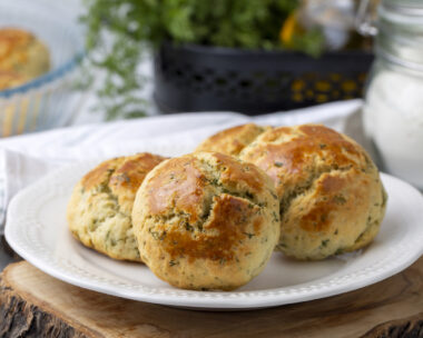 Delicious Turkish food; dill cheese pastry, Turkish name; dere otlu peynirli pogac