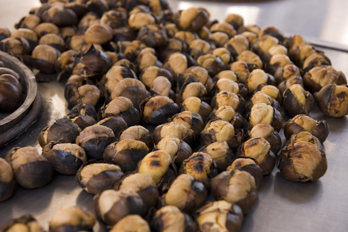 Roasted chestnuts sold all over on Istanbul streets