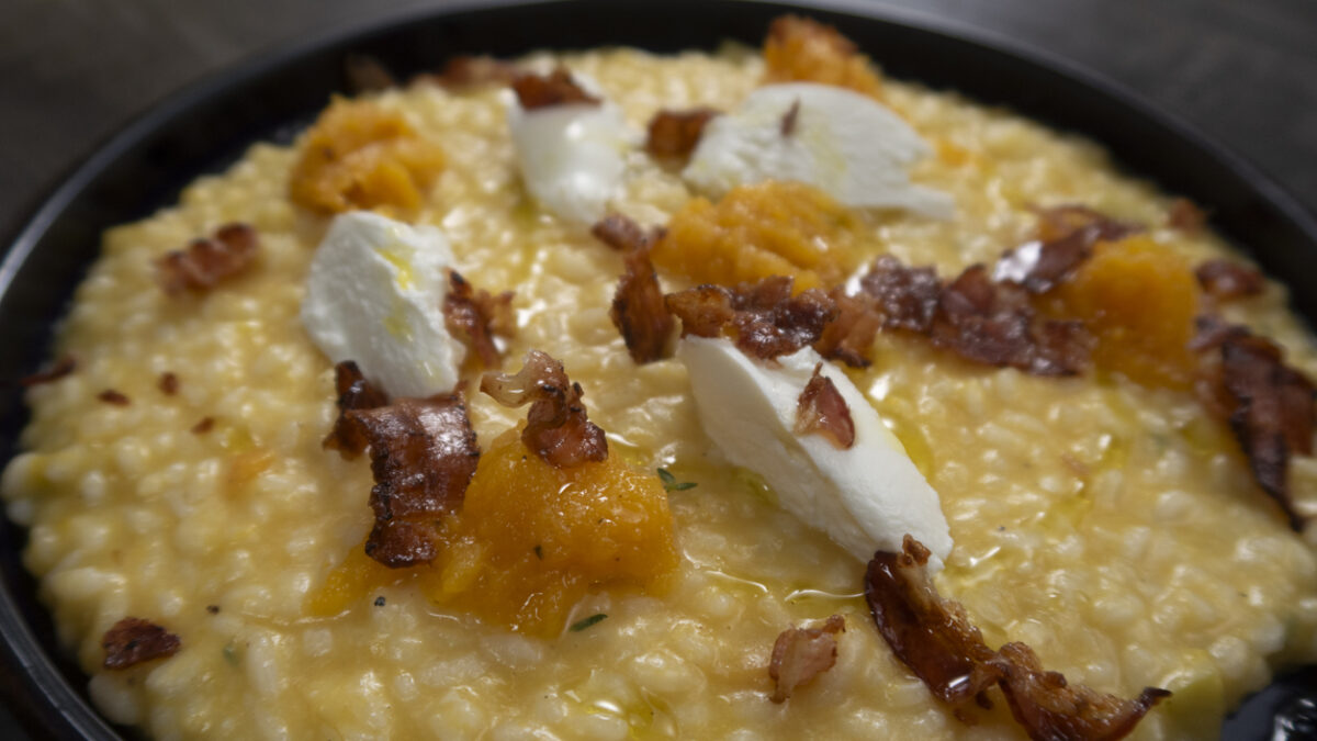 Ριζότο φούρνου με κολοκύθα