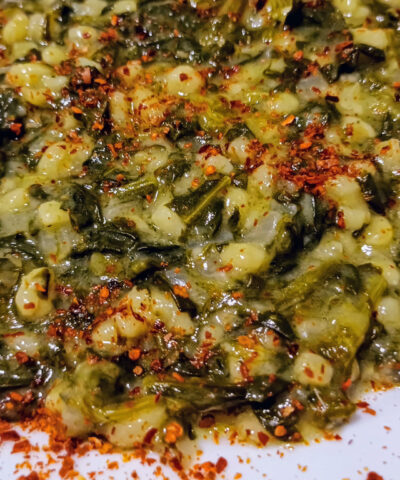 spinach dish.