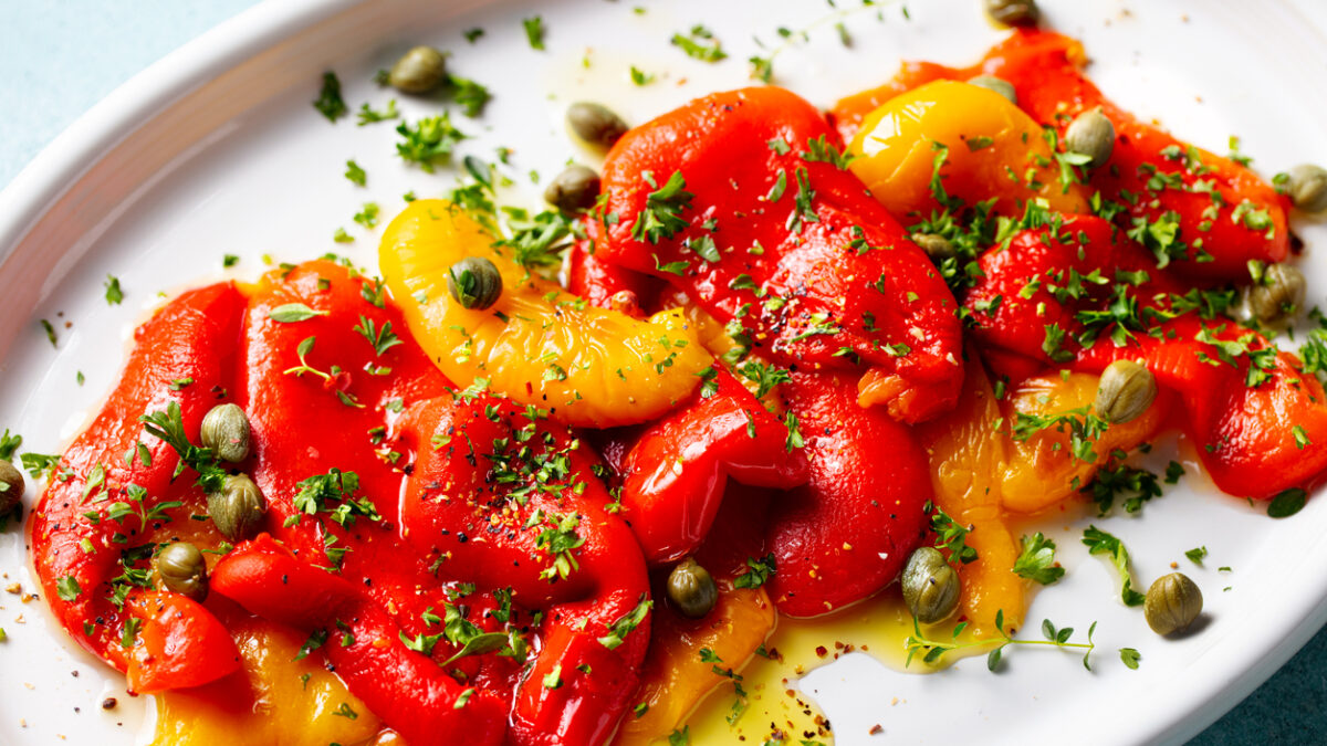 Πιπεριές σκορδάτες