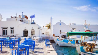 Beautiful Naousa village, Paros island, Cyclades, Greece