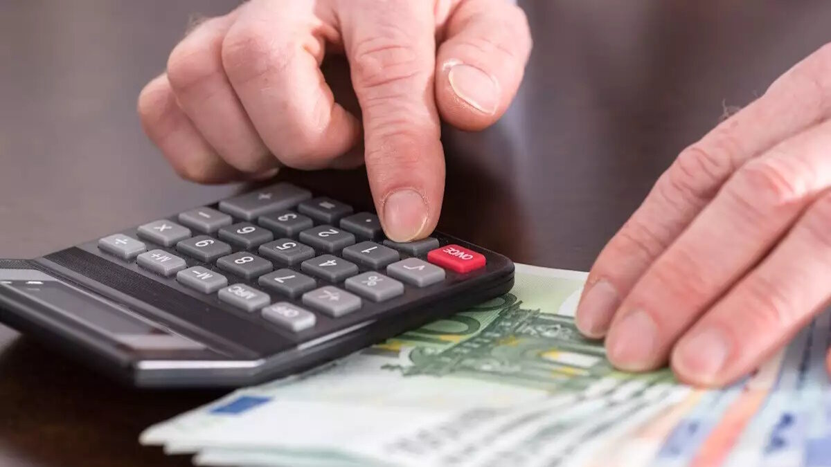 Someone counting money