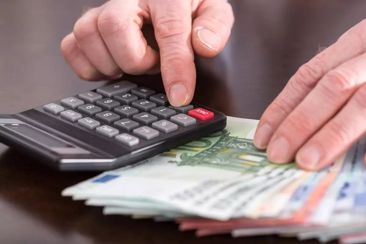 Someone counting money