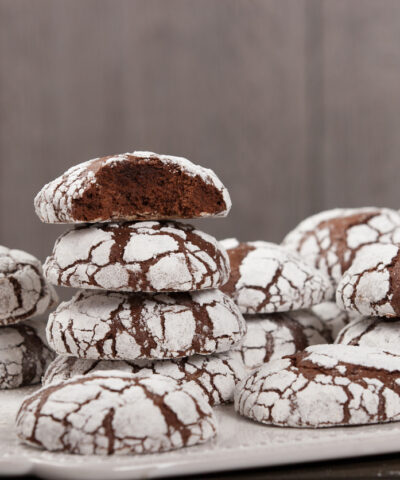 Μπισκότα κρακελέ με κακάο