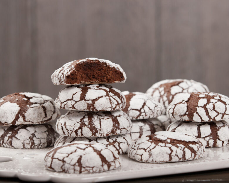 Συνταγή για μπισκότα κρακελέ με κακάο