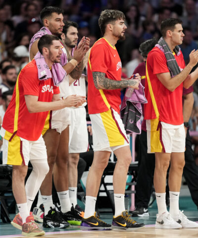 Ο Χουάντσο σε αγώνα της εθνικής Ισπανίας