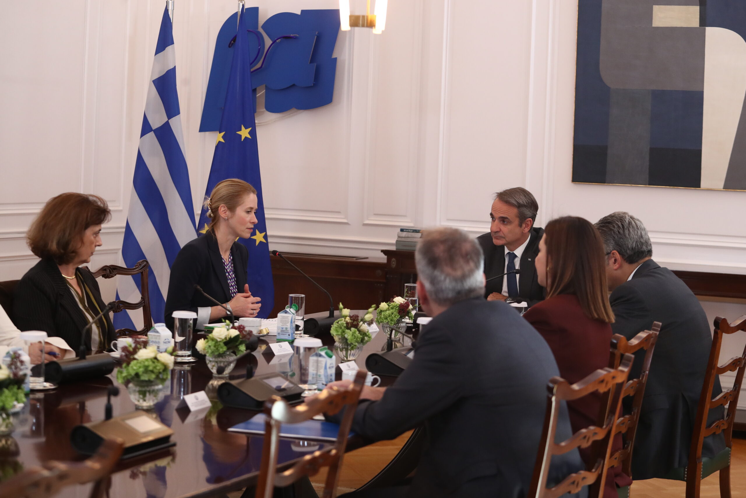 Ο Κυριάκος Μητσοτάκης και η Κάγια Κάλλας