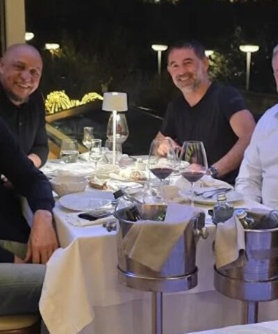 Ο Γιώργος Καραγκούνης δείπνησε με Ρομπέρτο Κάρλος και Σολάρι στην Αθήνα