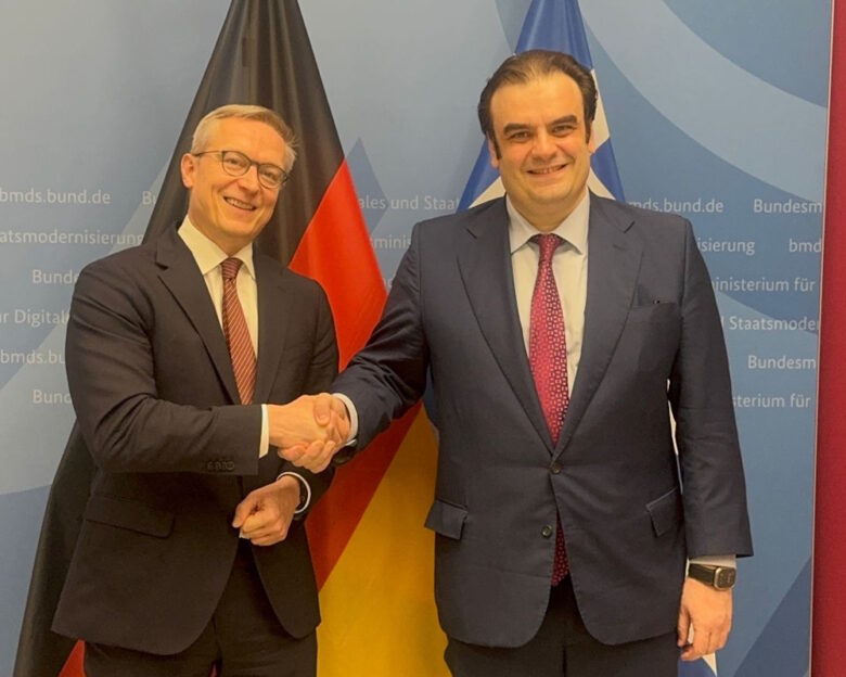 Η συνεργασία Ελλάδας και Γερμανίας στους τομείς της ψηφιακής διακυβέρνησης στη συνάντηση Πιερρακάκη – Βίλντμπεργκερ στο Βερολίνο